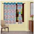 Generic Cotton Printed Curtains (Multicolor, Size: 54x60 In)