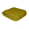 Generic Pack Of_4 Cotton Blended Solid Chairpads (Palm, Size: 15x15 In)