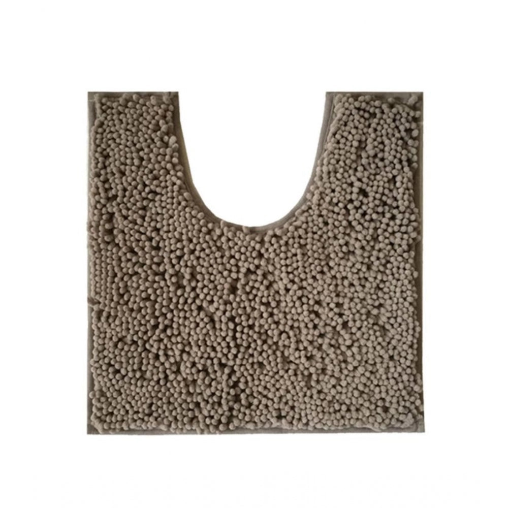 Polyester Knitted Bathmats Sets (Beige, Size: 16x24 In)