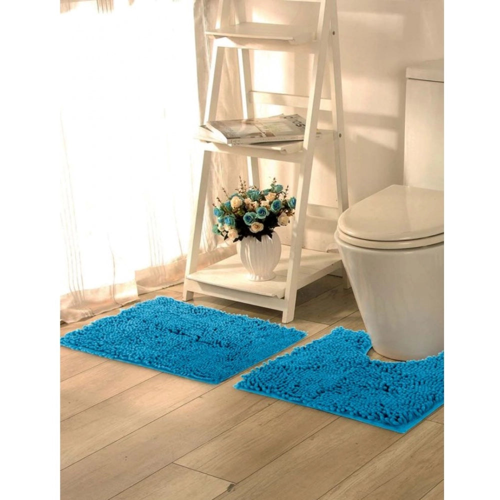 Generic Polyester Knitted Bathmats Sets (Rama, Size: 20x30 In)