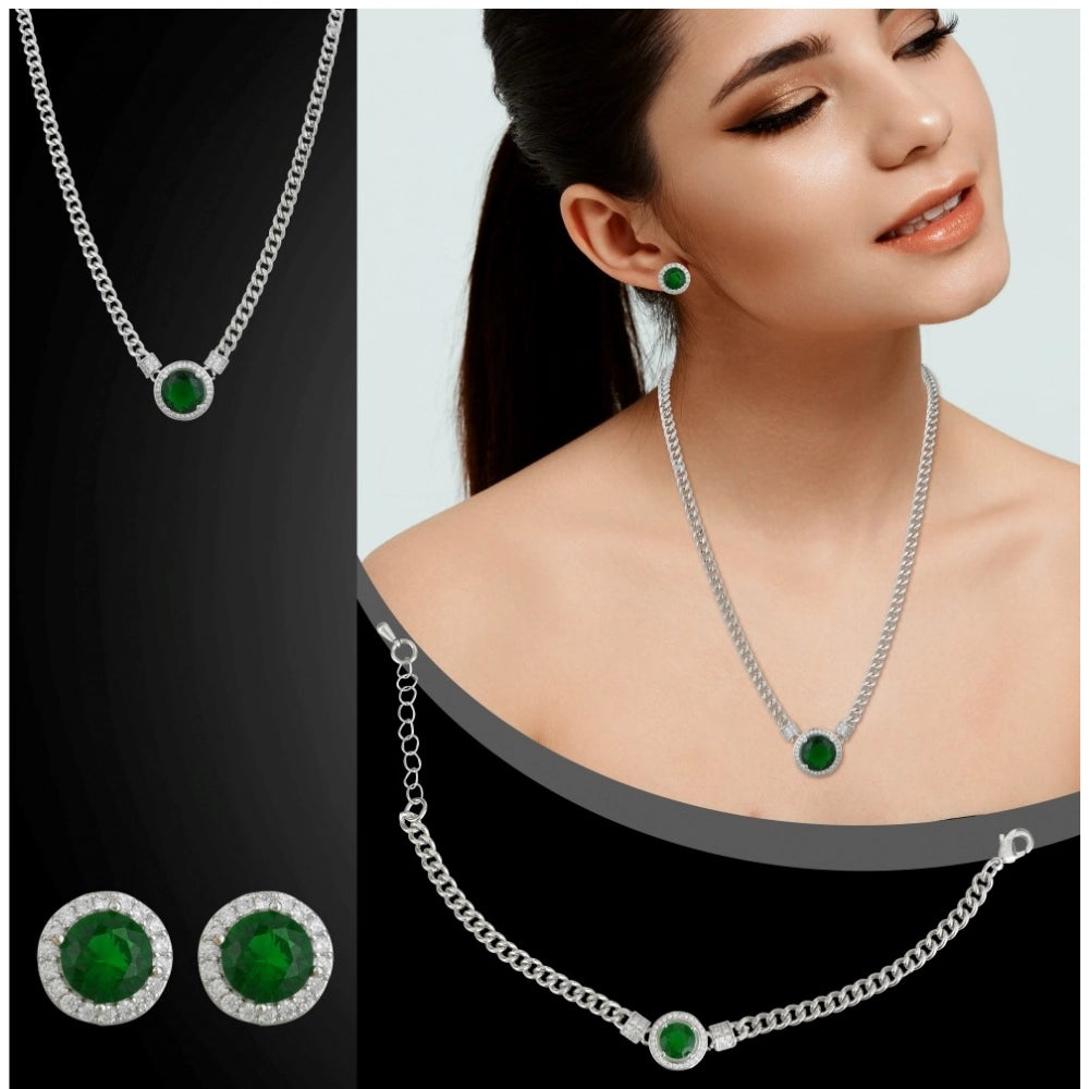 Silver Chain Combo Jewelry Set