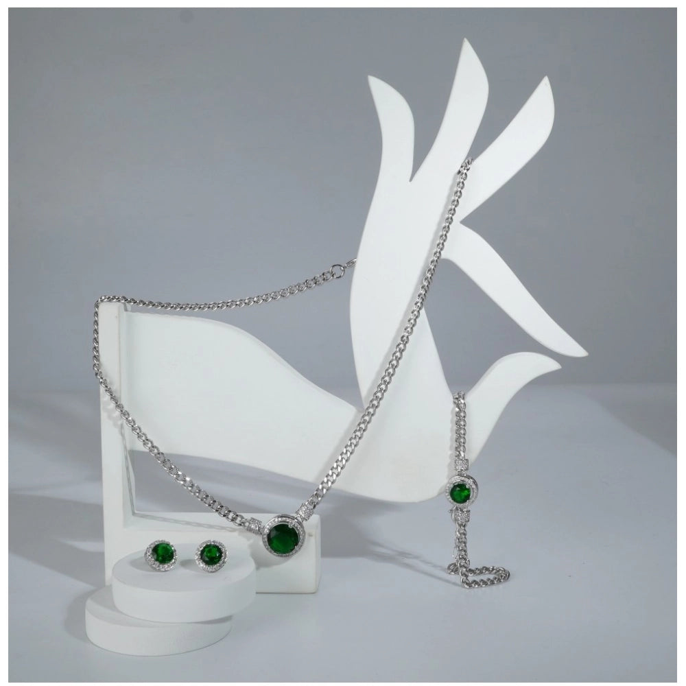 Silver Chain Combo Jewelry Set