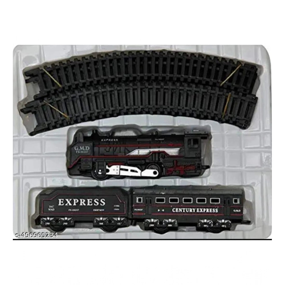 Generic Plastic Amazing Musical Classic Toy Train 13Pcs Toy Set (Multicolor)
