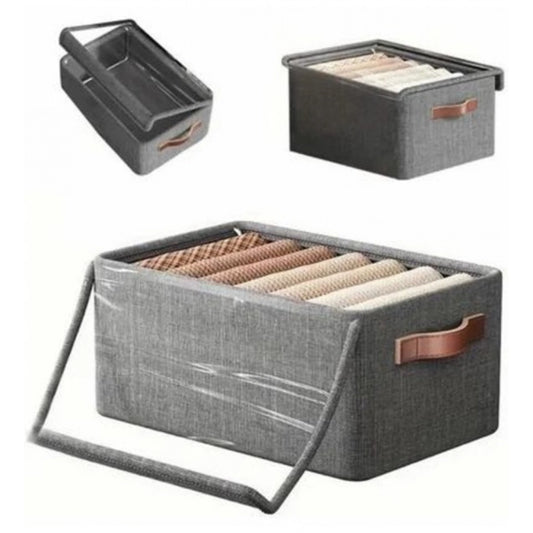 Polypropylene Foldable Storage Bag With Lid  (Multicolor)