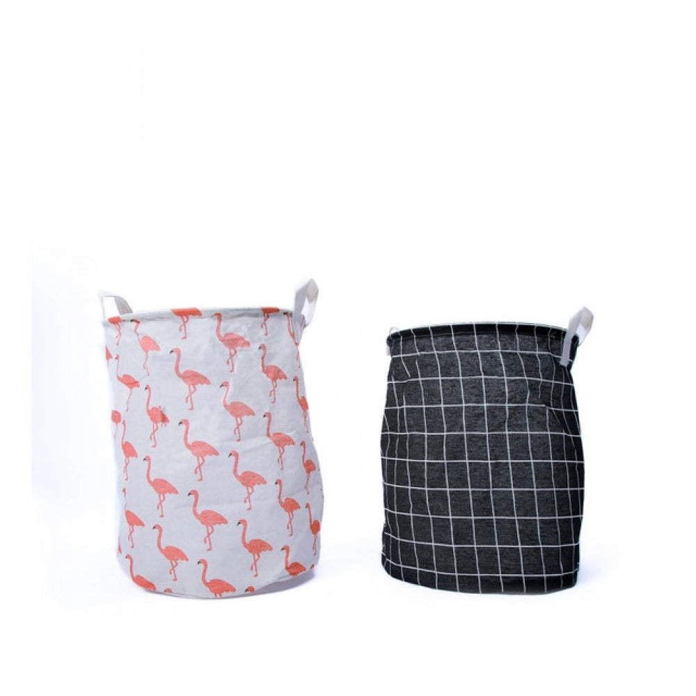 Polypropylene Laundry Basket And Toys Basket (Multicolor)
