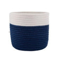 Generic Cotton Flower Pot (White Blue)
