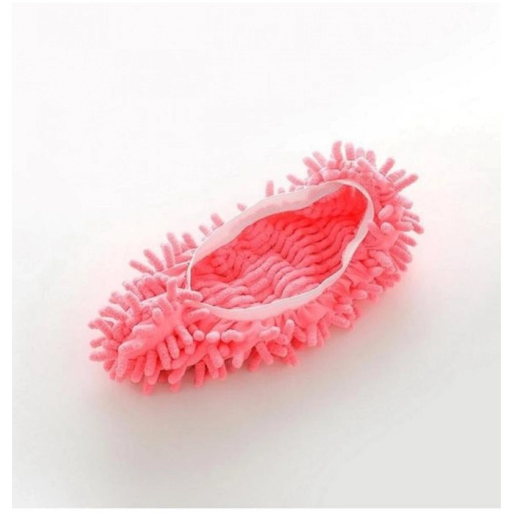 Pack Of 2_Dust Mop Floor Cleaning Slippers – Reusable Household Cleaning Shoes (Color: Assorted )