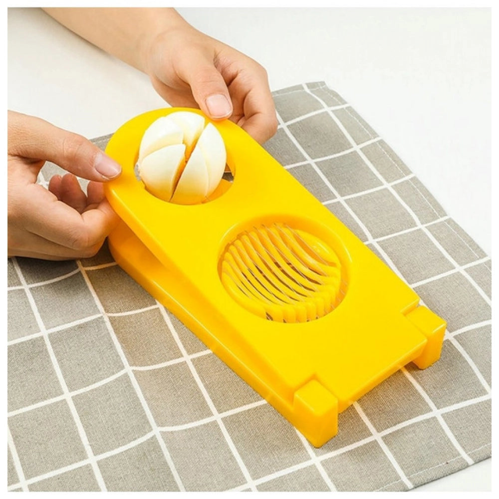 Pack of 2_2-in-1 Egg And Mushroom Slicer – (Color: Assorted )