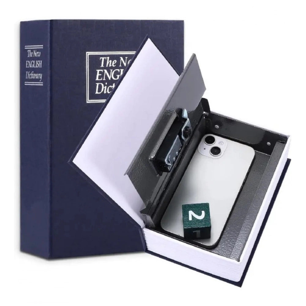 Secret Book Safe with Number Locker (Blue)