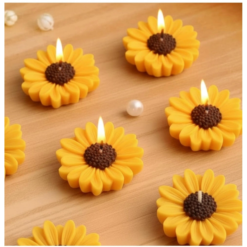 Soya Wax Daisy Floating Candles (6 Pieces)