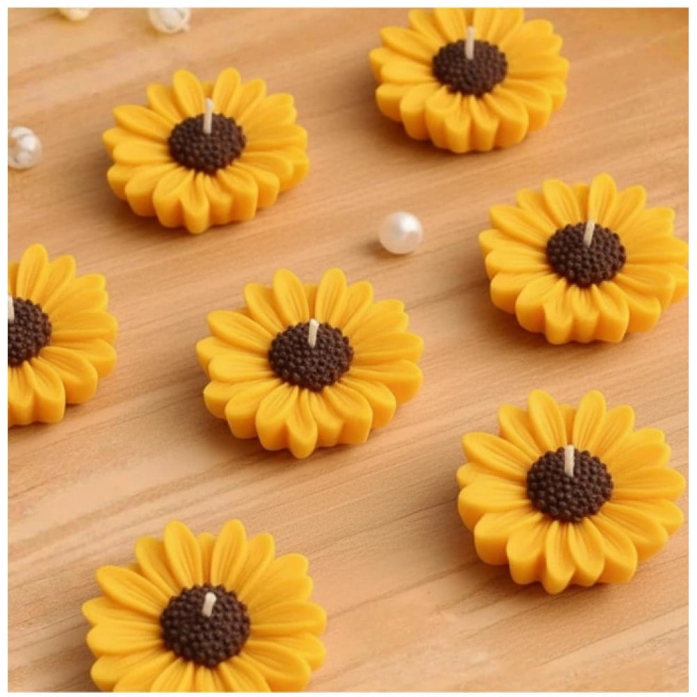 Soya Wax Daisy Floating Candles (6 Pieces)