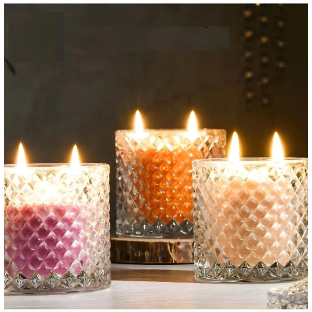 Soya Wax, Glass Jar Candle (Single Piece)