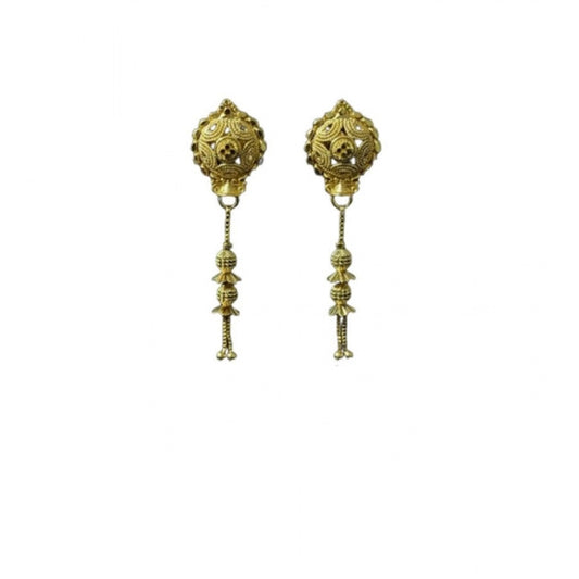 Women's Pack of_2 Brass Gold-Plated Earrings (Gold)