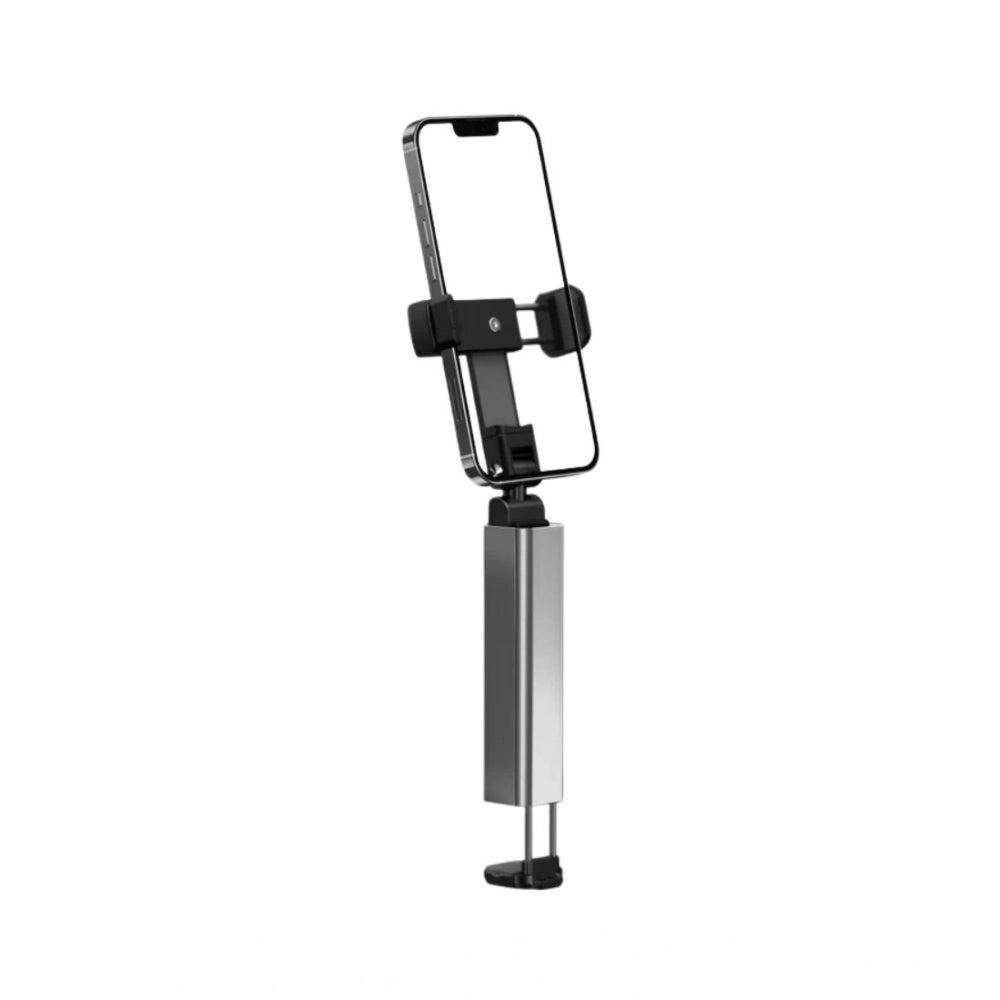 Plastic Solid Bluetooth Selfie Stick and Travel Tripod Stand (Silver-Black)