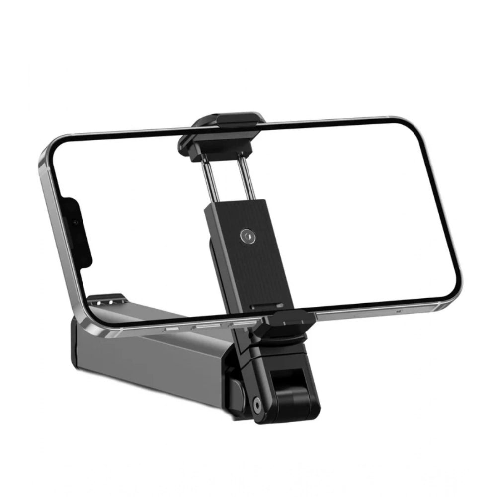 Plastic Solid Bluetooth Selfie Stick and Travel Tripod Stand (Silver-Black)
