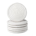 Generic Cotton Rope Drink Coasters 6 Pcs Set (White)