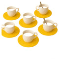Generic Cotton Rope Drink Coasters 6 Pcs Set (Yellow)